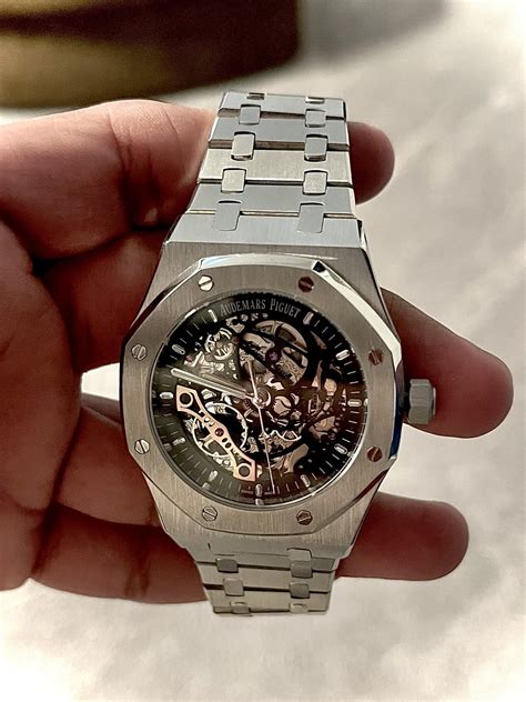 ap watch silver|audemars piguet silver.